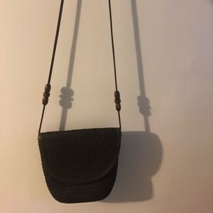 Vintage Straw Crossover Bag